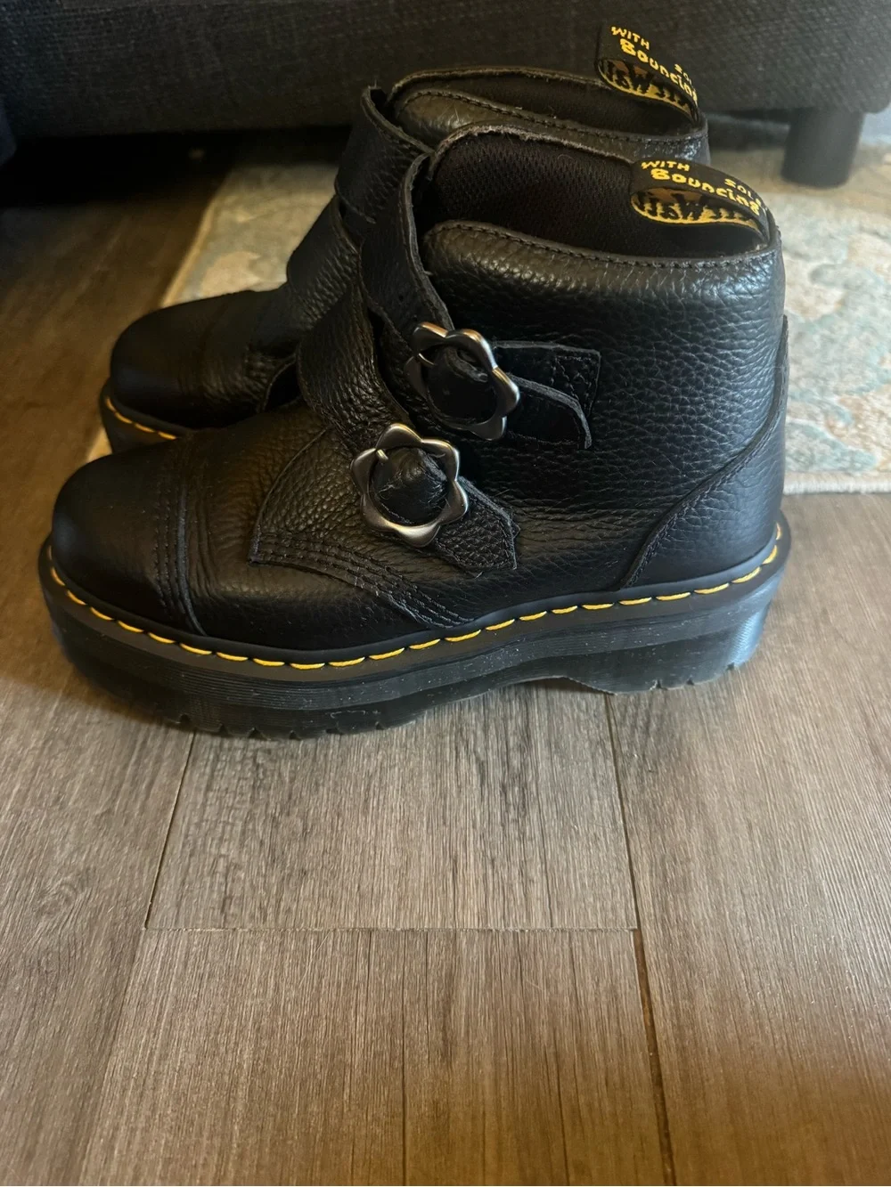 Dr. Martens Black Label Heel Tab Close-Up